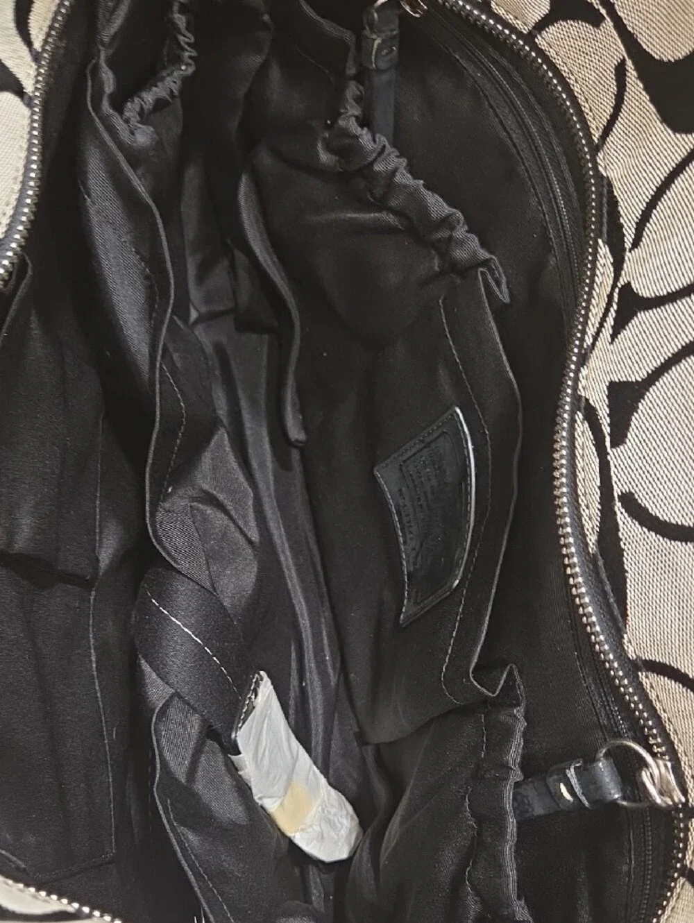 Coach Black and Gray Signature Canvas Tote